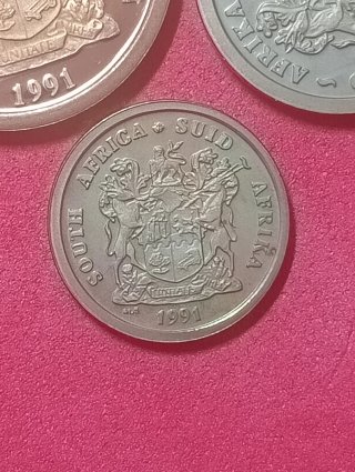 Monete Sudafrica 1991 - 3 pezzi