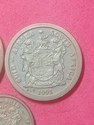 Monete Sudafrica 1991 - 3 pezzi