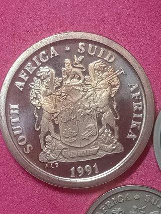 Monete Sudafrica 1991 - 3 pezzi