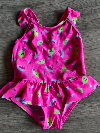 Bañador infantil niña estampado frutas