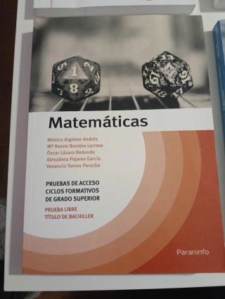 Libros pruebas de acceso ,grado superior