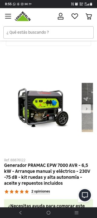 Generador PRAMAC EPW 7000 AVR