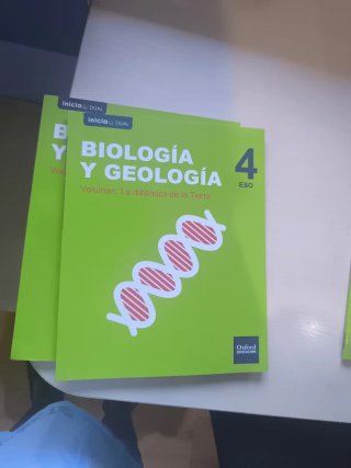 3 libros de biología y geología sin estrenar