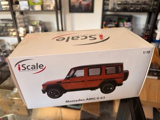 Mercedes-AMG G63 iScale 1:18 Laranja e preto