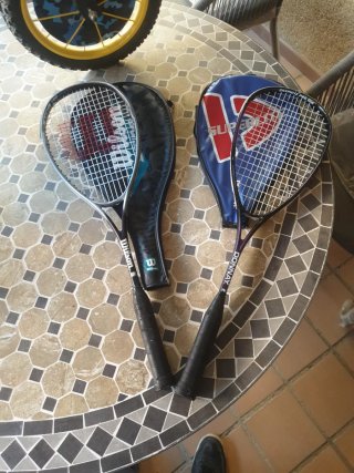 2 Raquetas de Tenis Wilson y Donnay