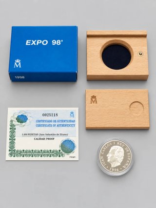 Moneda Expo'98 Lisboa 1.000 Pesetas Proof