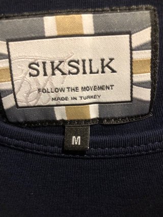 Camiseta SikSilk manga larga azul