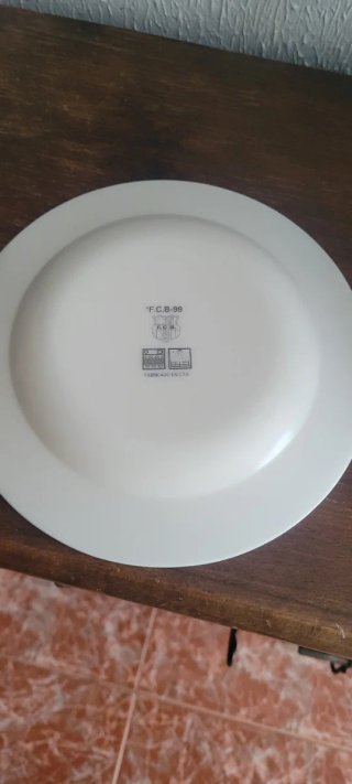 Platos FC Barcelona Porcelana Azul Rojo