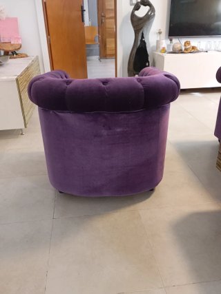 Sillón Chester Terciopelo Morado