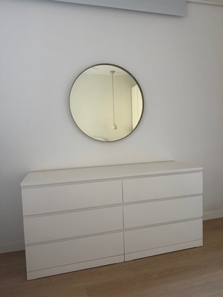 Cómoda MALM 6 cajones blanca 160x78 cm