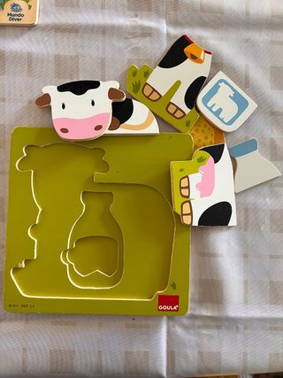 Puzzle de madera Goula animales