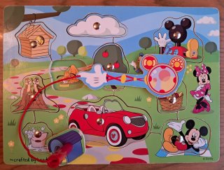 Puzzle madera magnético Mickey y amigos