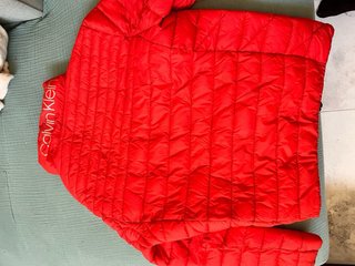 Abrigo plumífero Calvin Klein Rojo