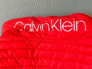 Abrigo plumífero Calvin Klein Rojo