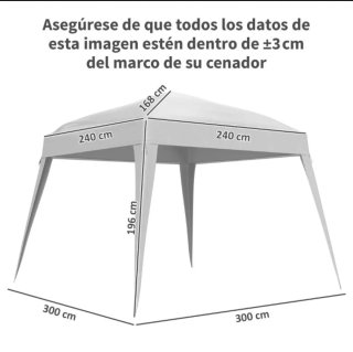 Solo Toldo Repuesto Carpa Verde o blanco
