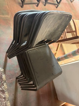 Silla estilo industrial vintage metal