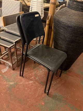 Silla estilo industrial vintage metal