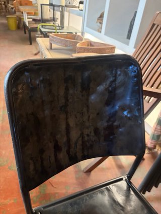 Silla estilo industrial vintage metal