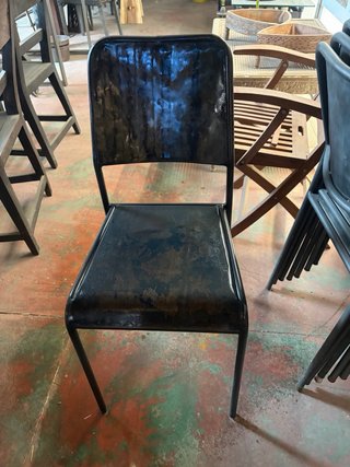 Silla estilo industrial vintage metal