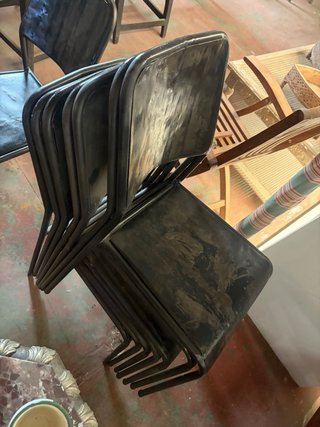 Silla estilo industrial vintage metal