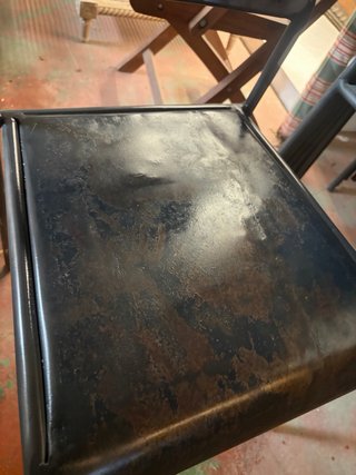 Silla estilo industrial vintage metal