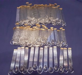 Lote lágrimas vintage recambio lámpara de cristal