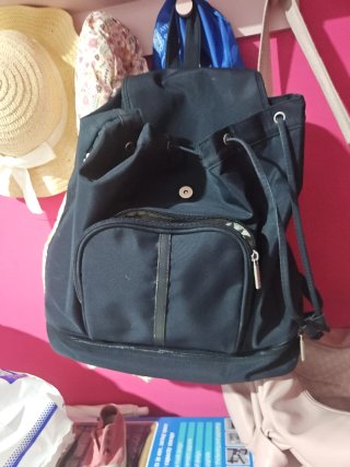 Mochila pañalera azul marino