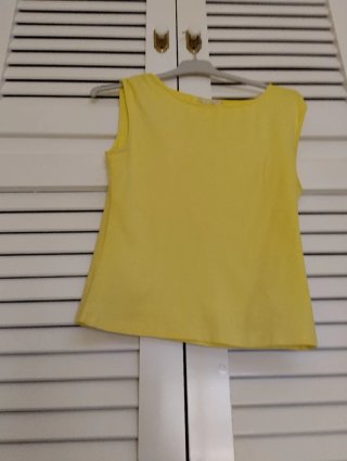 Camiseta Apunto Mujer Amarilla