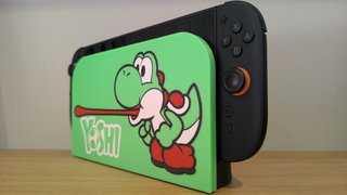 Funda Dock Switch 2 Yoshi 3D - Setup Mario