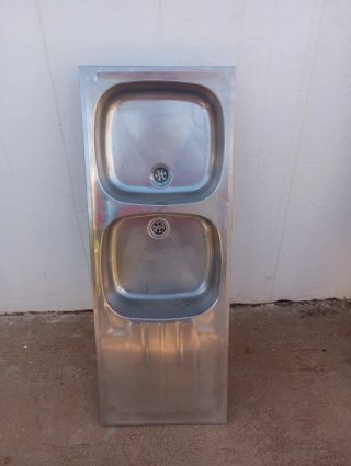 Fregadero doble acero inoxidable