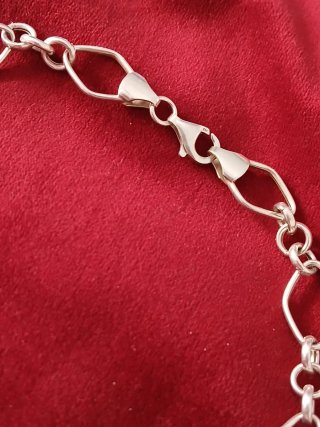 Cadena Plata Ley 925 con Colgante Bola.