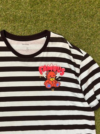 Camiseta Bershka Rayas Talla L