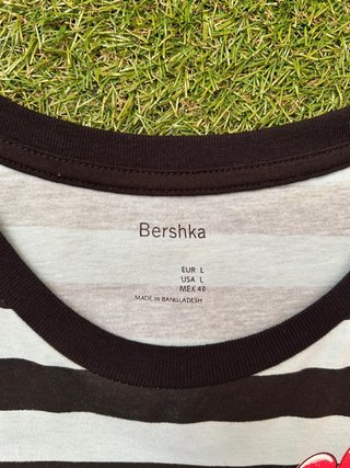 Camiseta Bershka Rayas Talla L