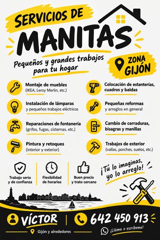 SERVICIOS DE MANITAS EN GIJÓN | BUEN PRECIO
