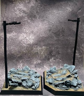 1/6 Base Diorama Efecto Rocas (no hot toys)