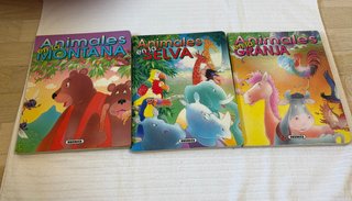 Lote 3 libros Animales infantiles