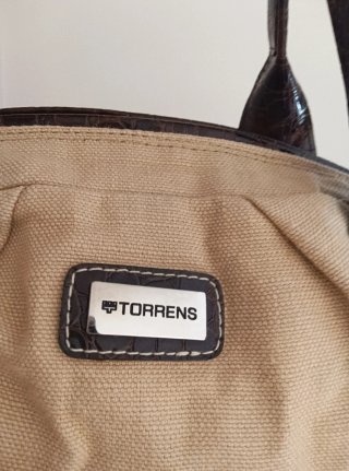 Bolso vintage Torrens beige y marrón