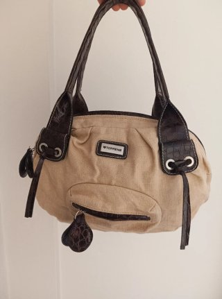 Bolso vintage Torrens beige y marrón