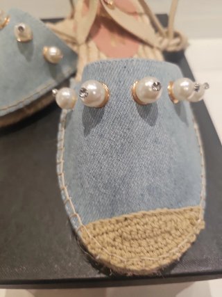 Zapatillas esparto Fracomina 36 jeans