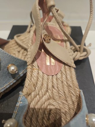Zapatillas esparto Fracomina 36 jeans
