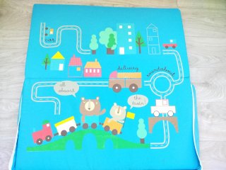 Colchoneta infantil ciudad y tren