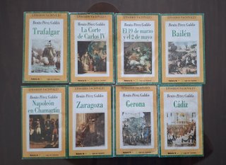 Lote 8 primeros Episodios Nacionales Pérez Galdós
