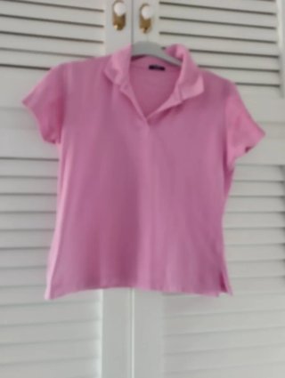 Camiseta rosa manga corta