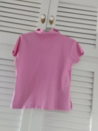 Camiseta rosa manga corta