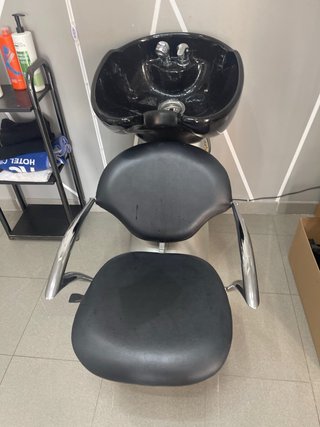 Lavabo de peluquería con silla