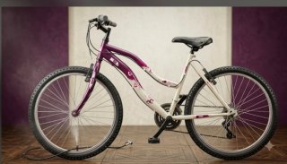 Bicicleta B'Twin Poply 50 Morada