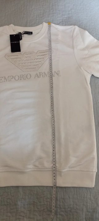 Sudadera Emporio Armani Blanca XXL con Pedrería