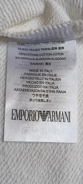 Sudadera Emporio Armani Blanca XXL con Pedrería