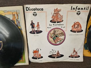 9 Discos de Vinilo gramófono Infantiles Regal