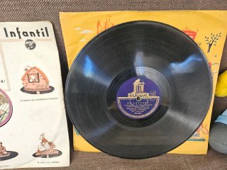 9 Discos de Vinilo gramófono Infantiles Regal